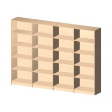 Bookshelf Open 4 Sections 